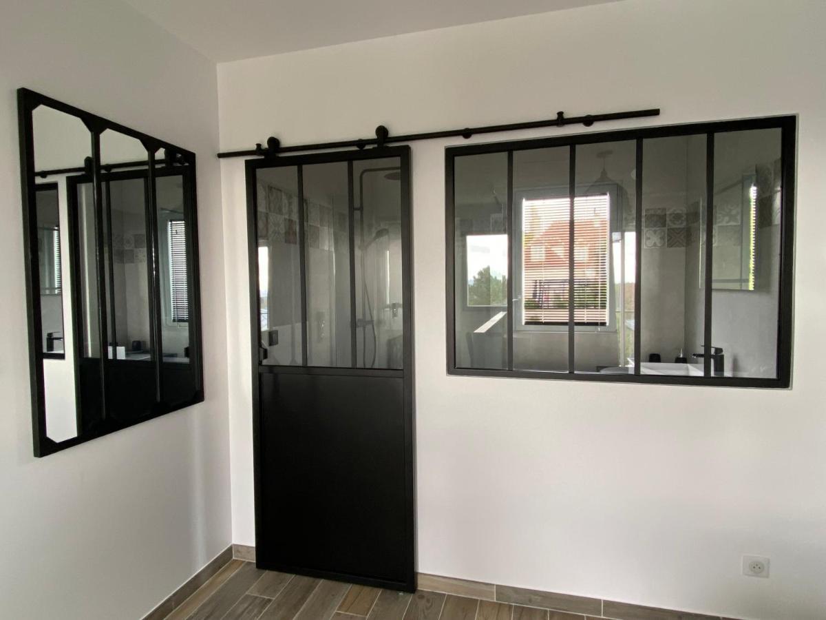 La Villa Perchee Calme, Sauna, Parking Prive Saint-Prix  Exteriör bild