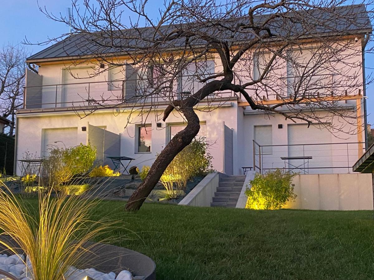 La Villa Perchee Calme, Sauna, Parking Prive Saint-Prix  Exteriör bild
